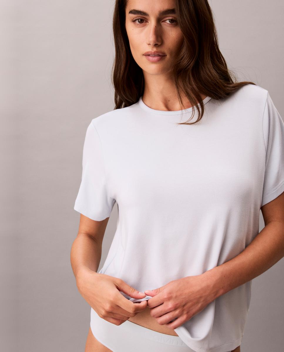 Camiseta de manga corta - Calvin Klein - Azul claro Azul claro-4