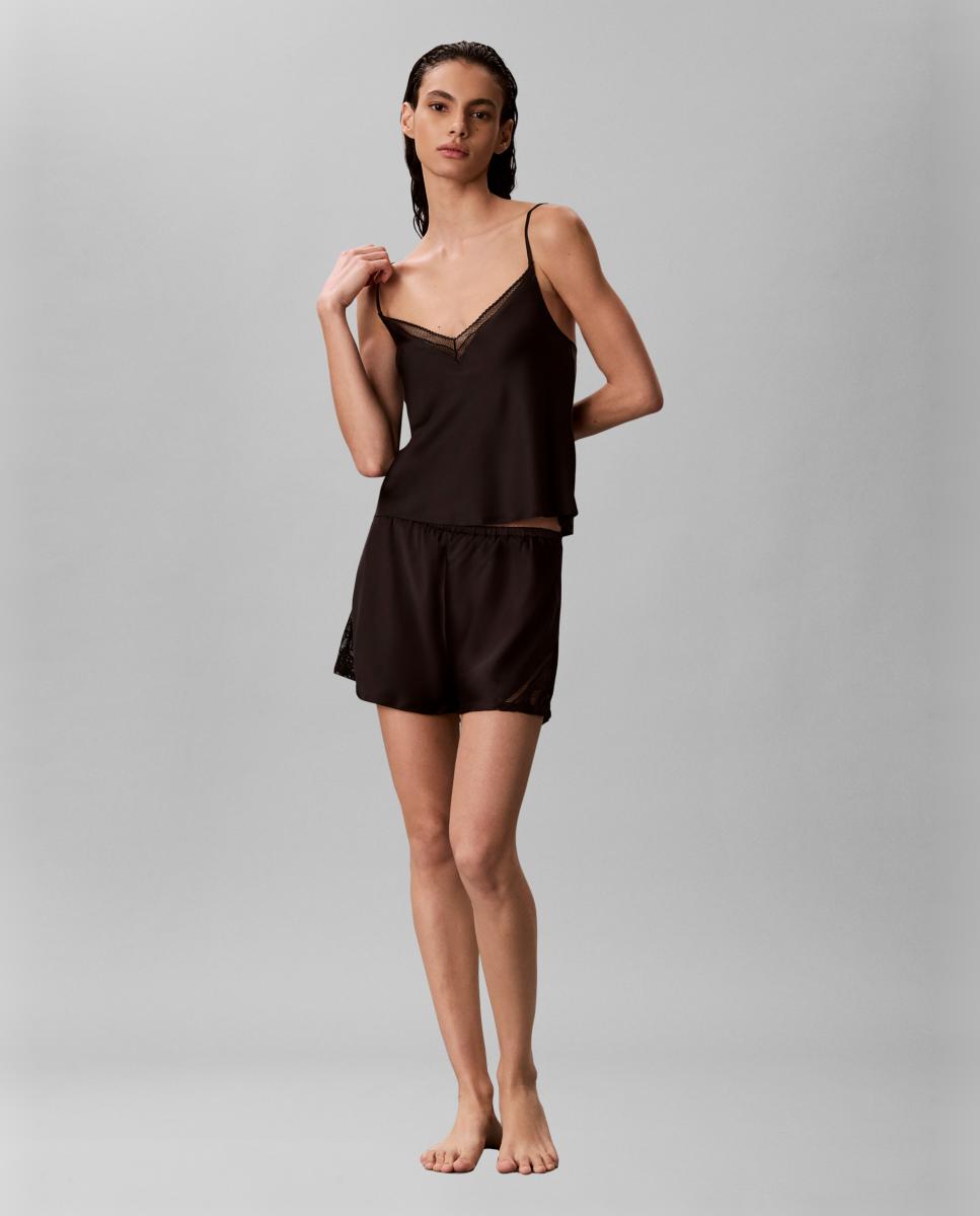 Camisa de Cetim Preto-7