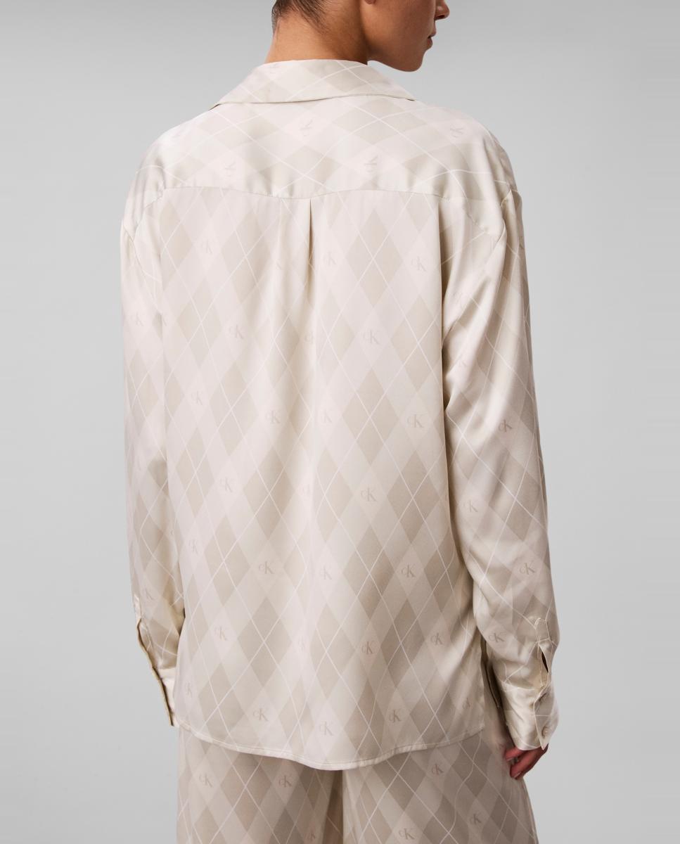 Camisa de manga comprida Cinzento-2
