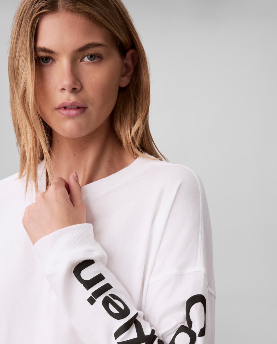 Camiseta manga larga - Calvin Klein - Blanco Blanco-4