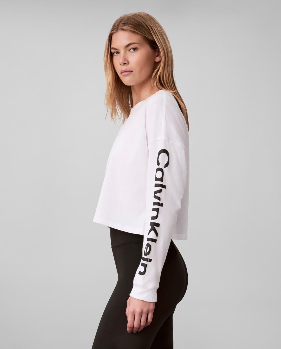 Camiseta manga larga - Calvin Klein - Blanco Blanco-5