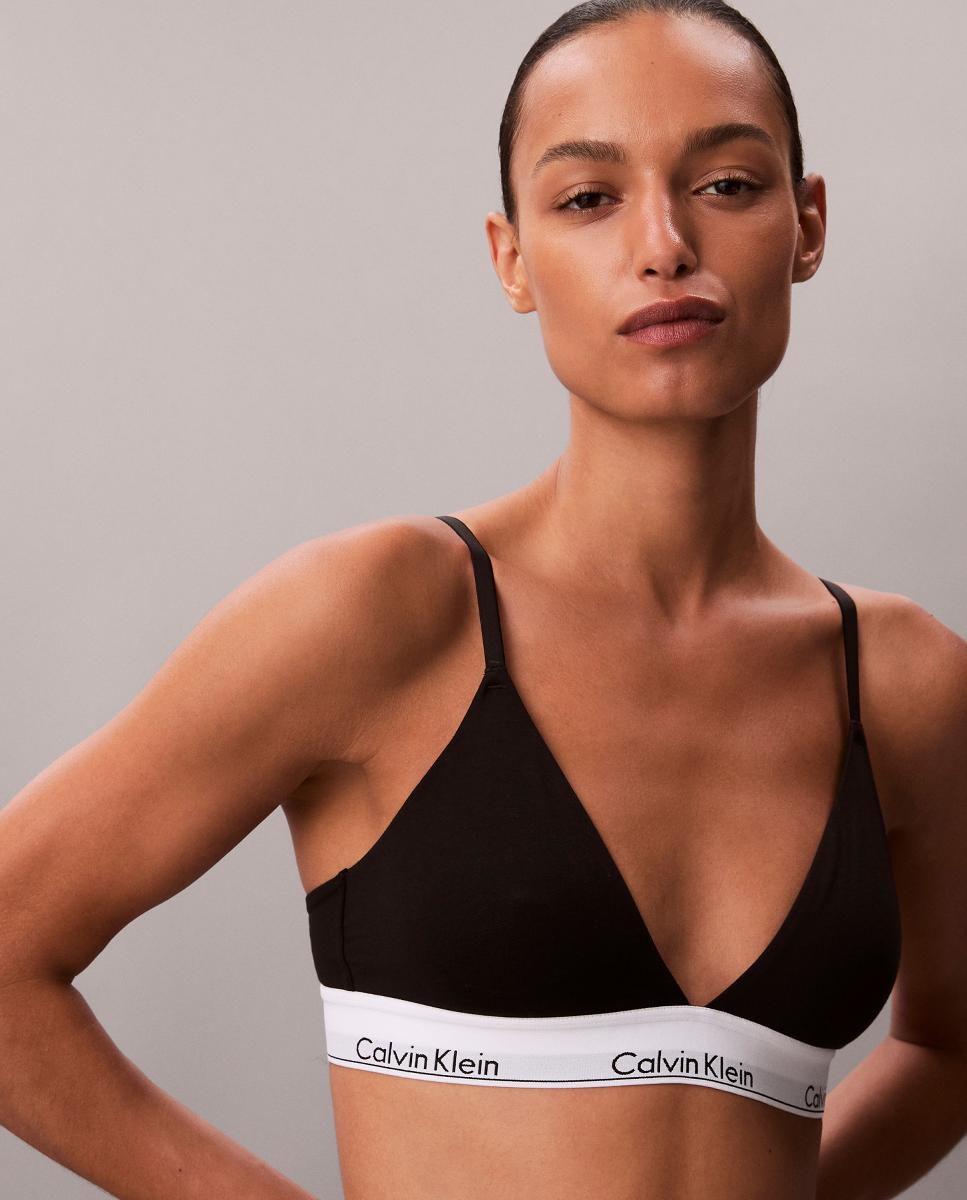 Sujetador triángular ICON COTTON MODAL - Calvin Klein - Negro Negro-1