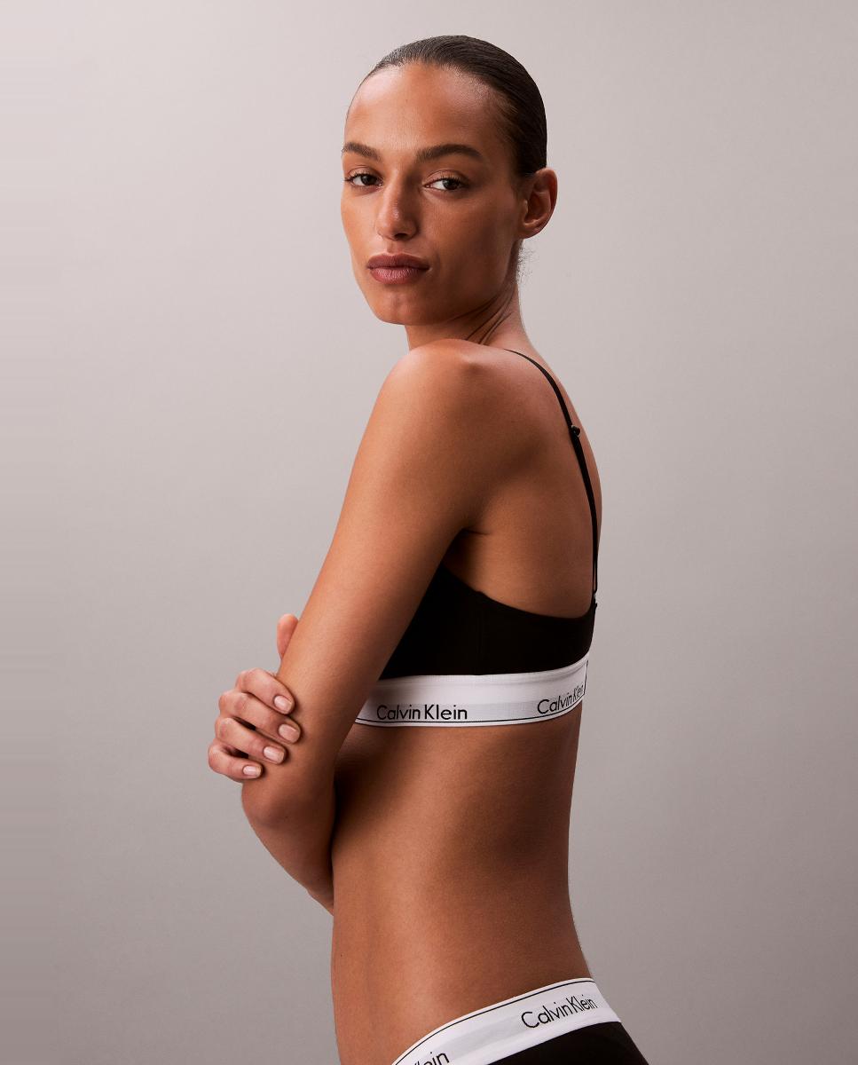 Sujetador triángular ICON COTTON MODAL - Calvin Klein - Negro Negro-3