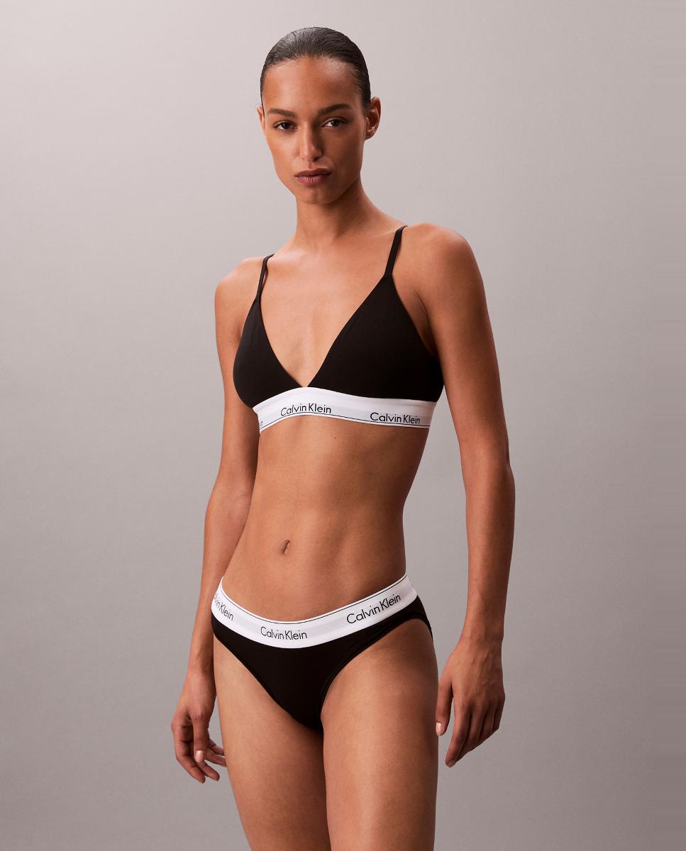 Sujetador triángular ICON COTTON MODAL - Calvin Klein - Negro Negro-4