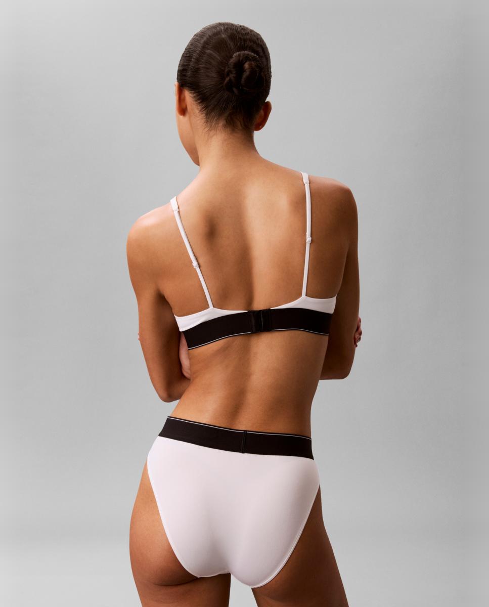Sujetador triangular preformado CK GRAPHIC - Calvin Klein - Blanco Blanco-2