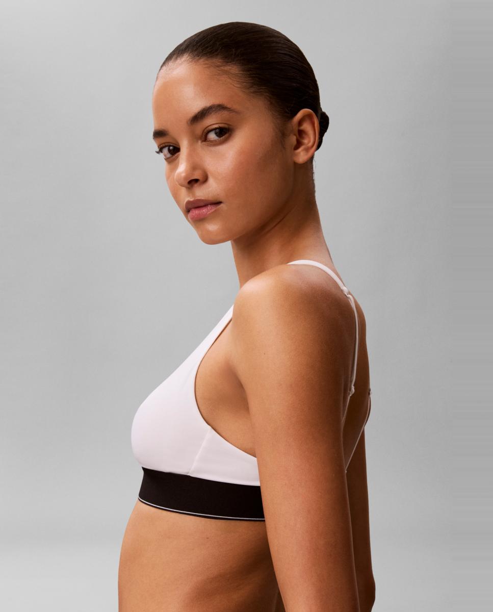 Sujetador triangular preformado CK GRAPHIC - Calvin Klein - Blanco Blanco-3