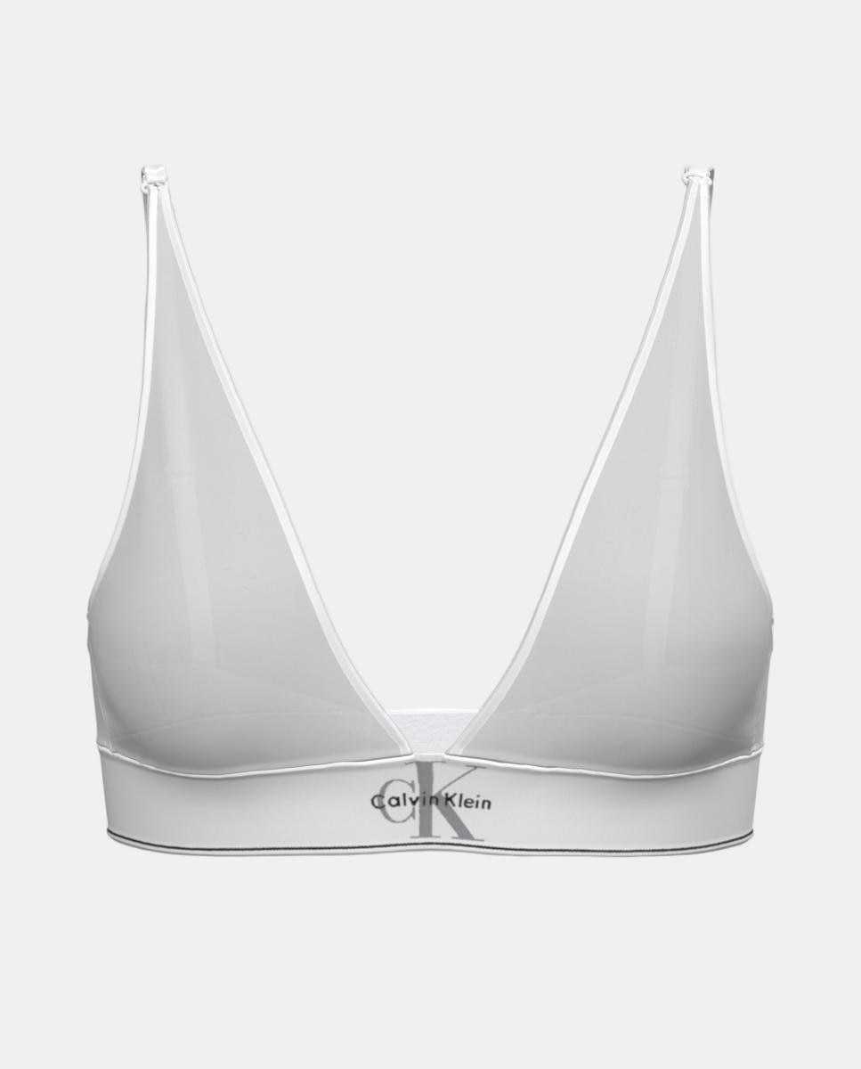 Sujetador triangular preformado CK GRAPHIC - Calvin Klein - Blanco Blanco-4