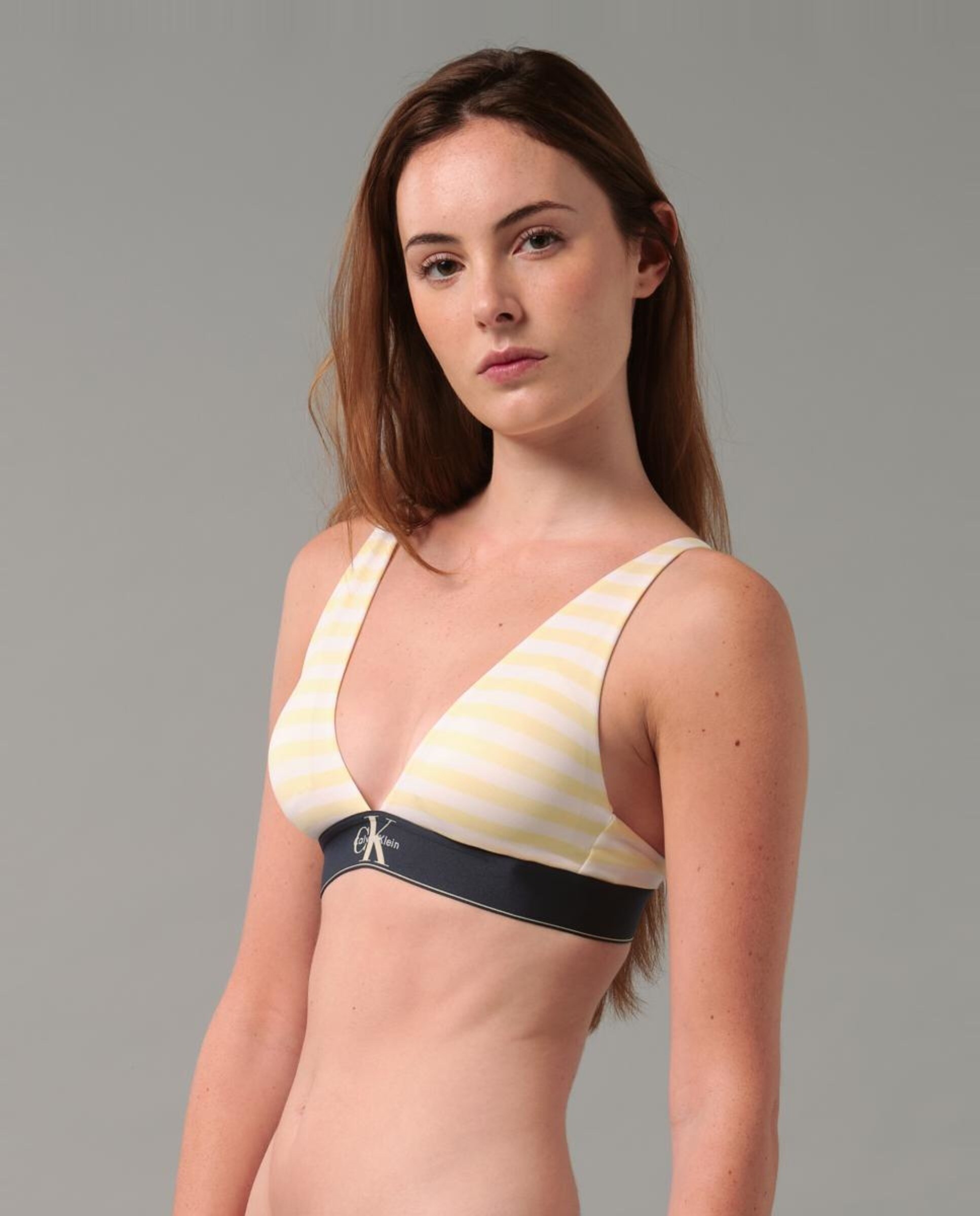 Soutien Triangular de Copa Moldada CK Graphic Amarelo-5