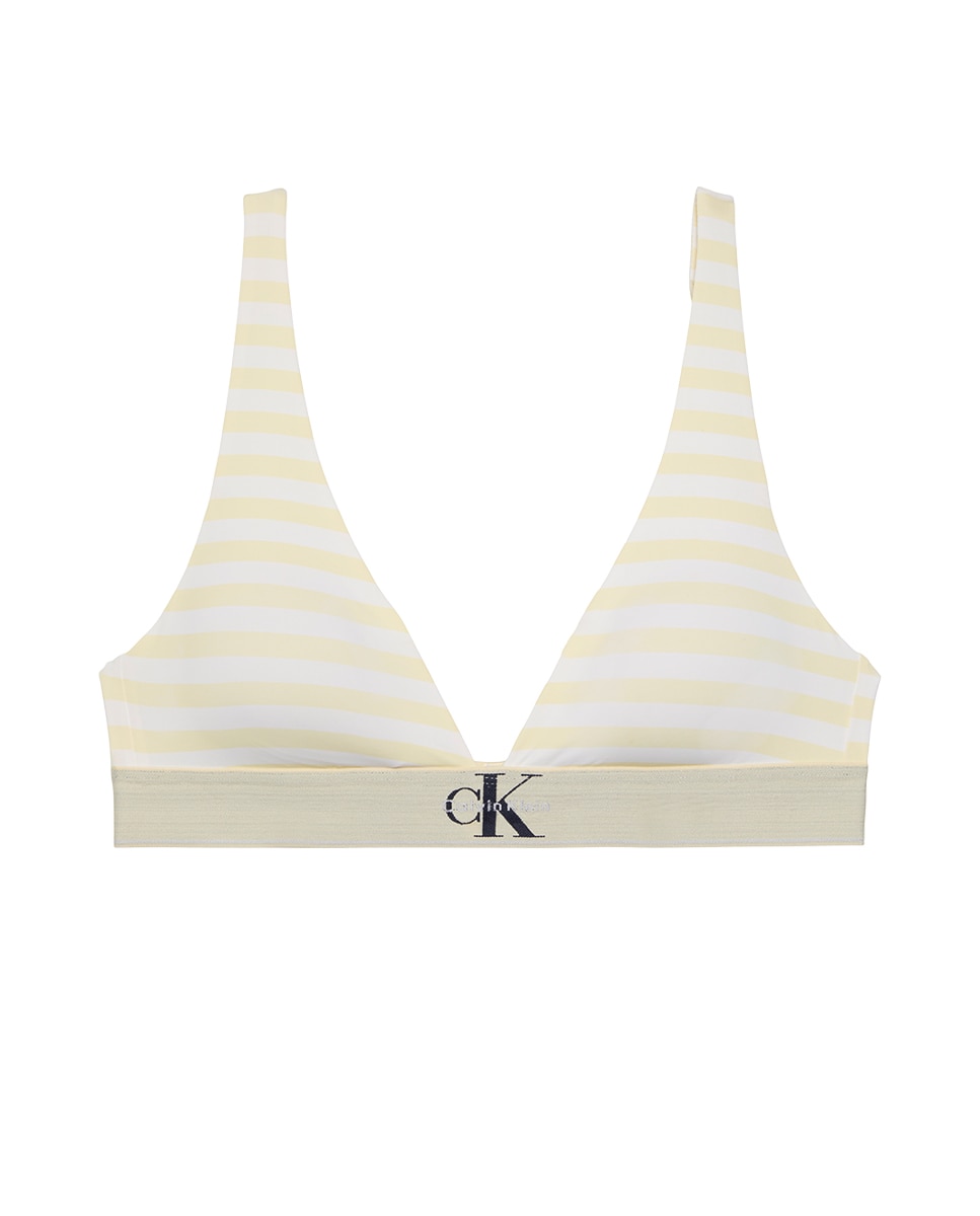 Soutien Triangular de Copa Moldada CK Graphic Amarelo-9