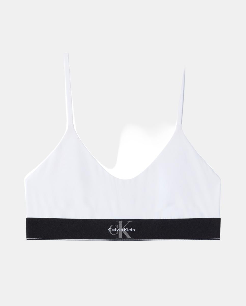 Sujetador sin preformar CK GRAPHIC - Calvin Klein - Blanco Blanco-5