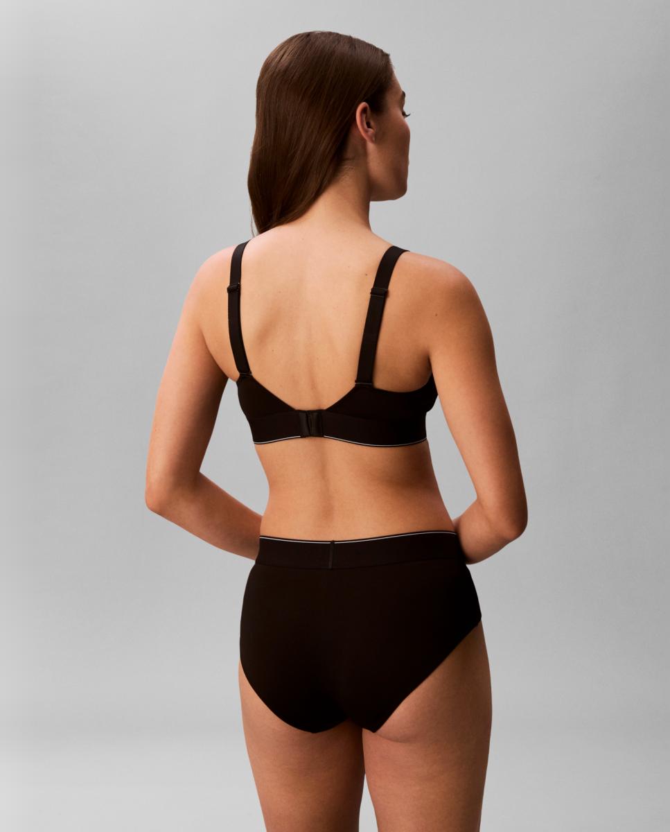 Sujetador bralette preformado CK GRAPHIC - Calvin Klein - Negro Negro-2