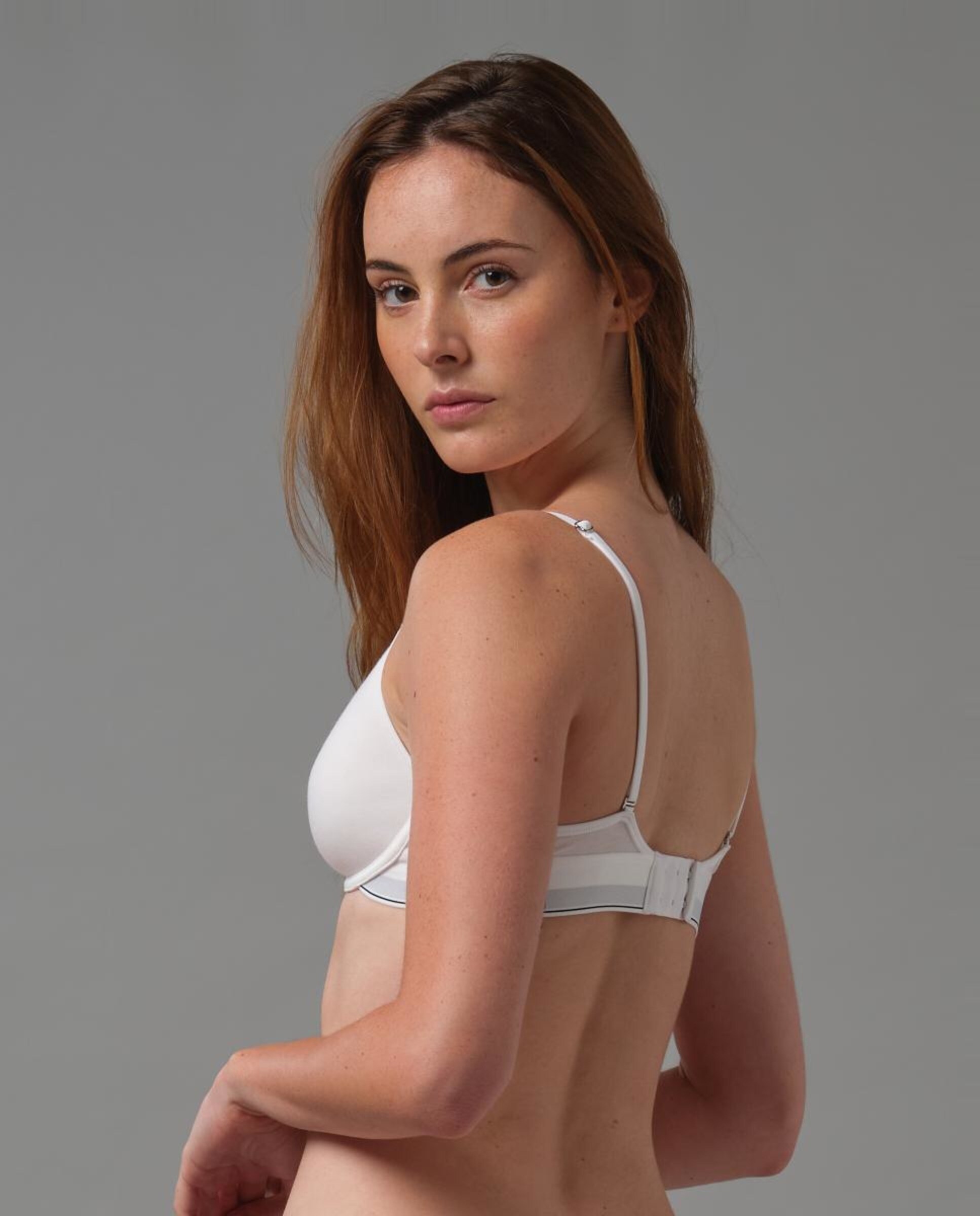 Soutien Decotado de Copa Moldada Icon Cotton Modal Branco-6