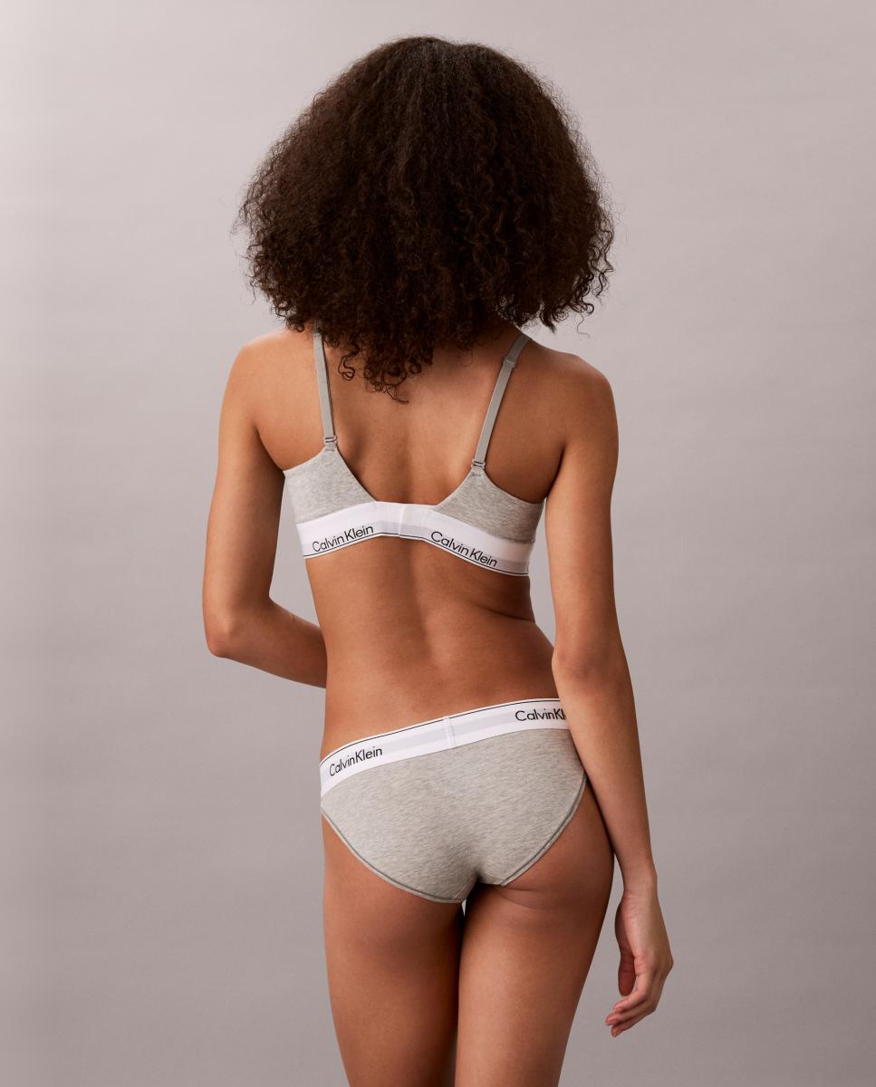 Sujetador bralette - Calvin Klein - Gris Gris-5