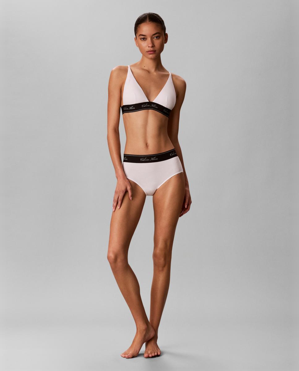 Sujetador triangular preformado - Calvin Klein - Blanco Blanco-7