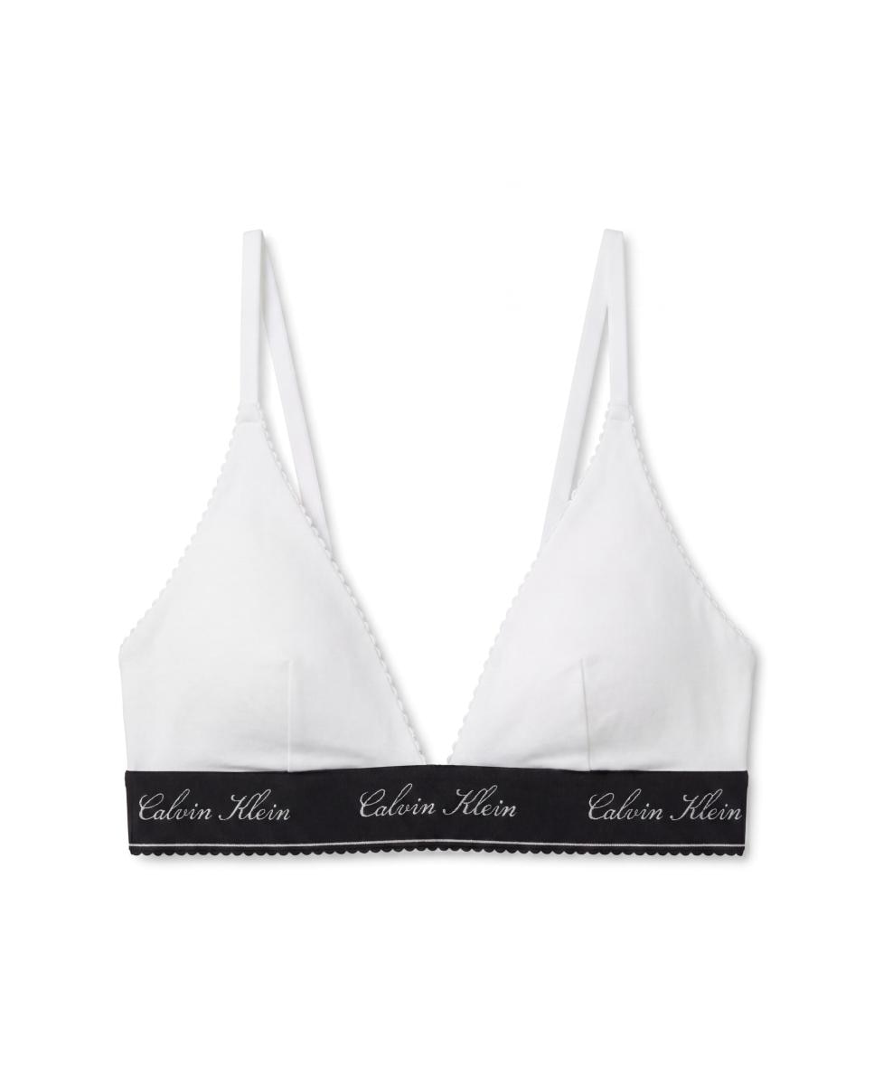 Sujetador triangular preformado - Calvin Klein - Blanco Blanco-6