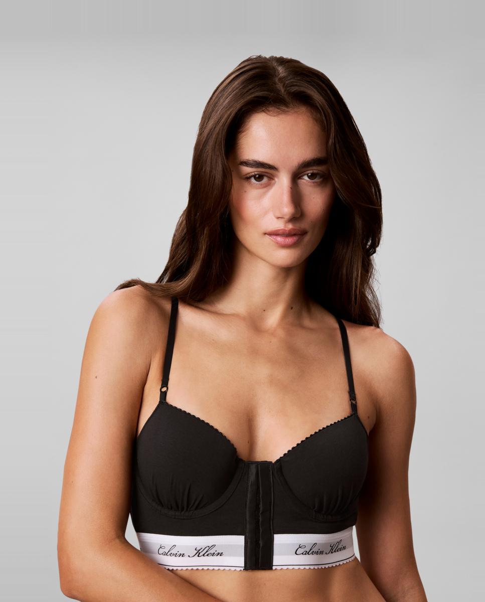 Soutien Bralette de Copa Moldada Preto-3