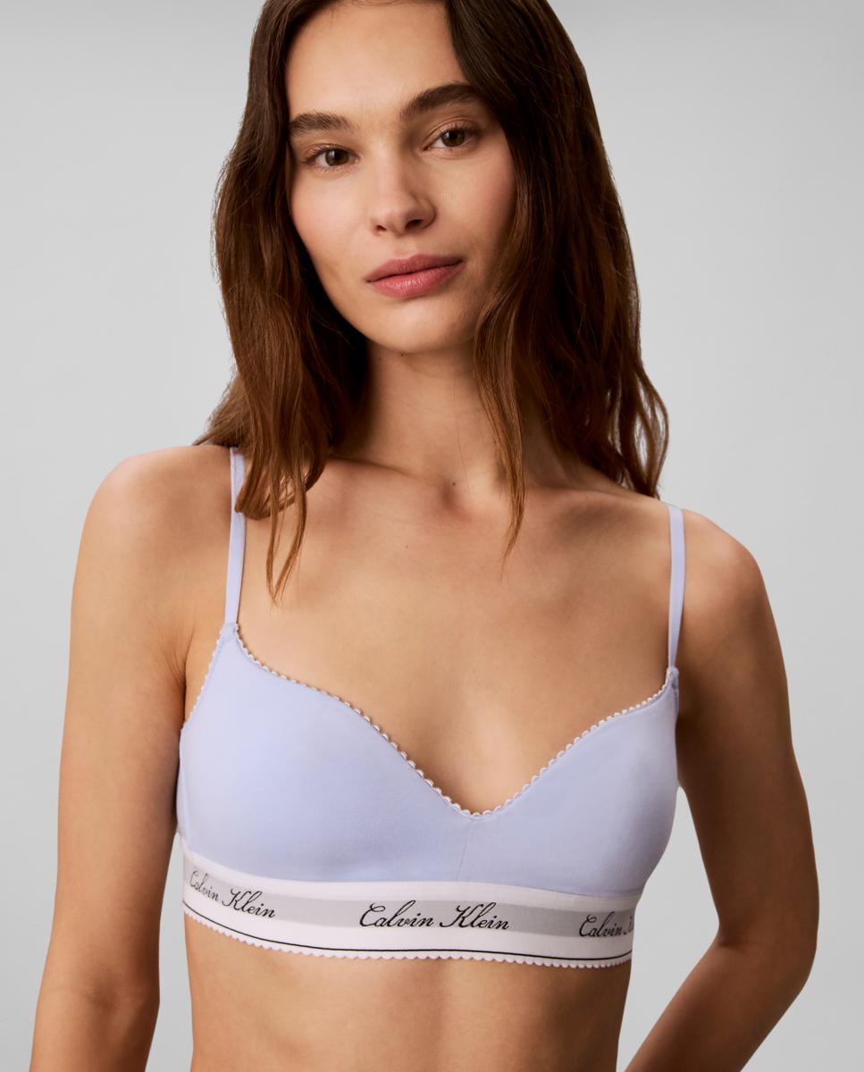 Soutien Bralette de Copa Moldada Roxo-3