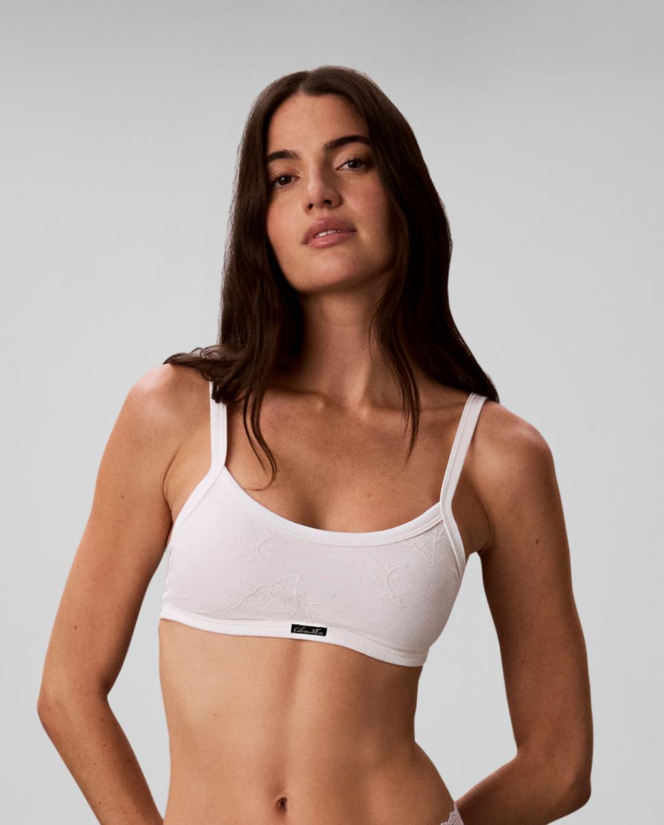 Sujetador bralette preformado - Calvin Klein - Blanco Blanco-1
