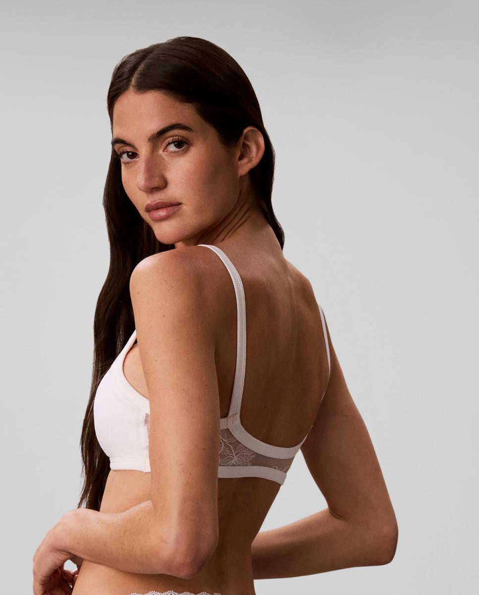 Sujetador bralette preformado - Calvin Klein - Blanco Blanco-2