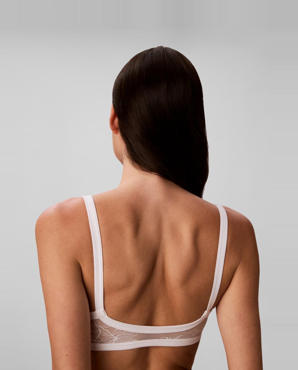 Sujetador bralette preformado - Calvin Klein - Blanco Blanco-4