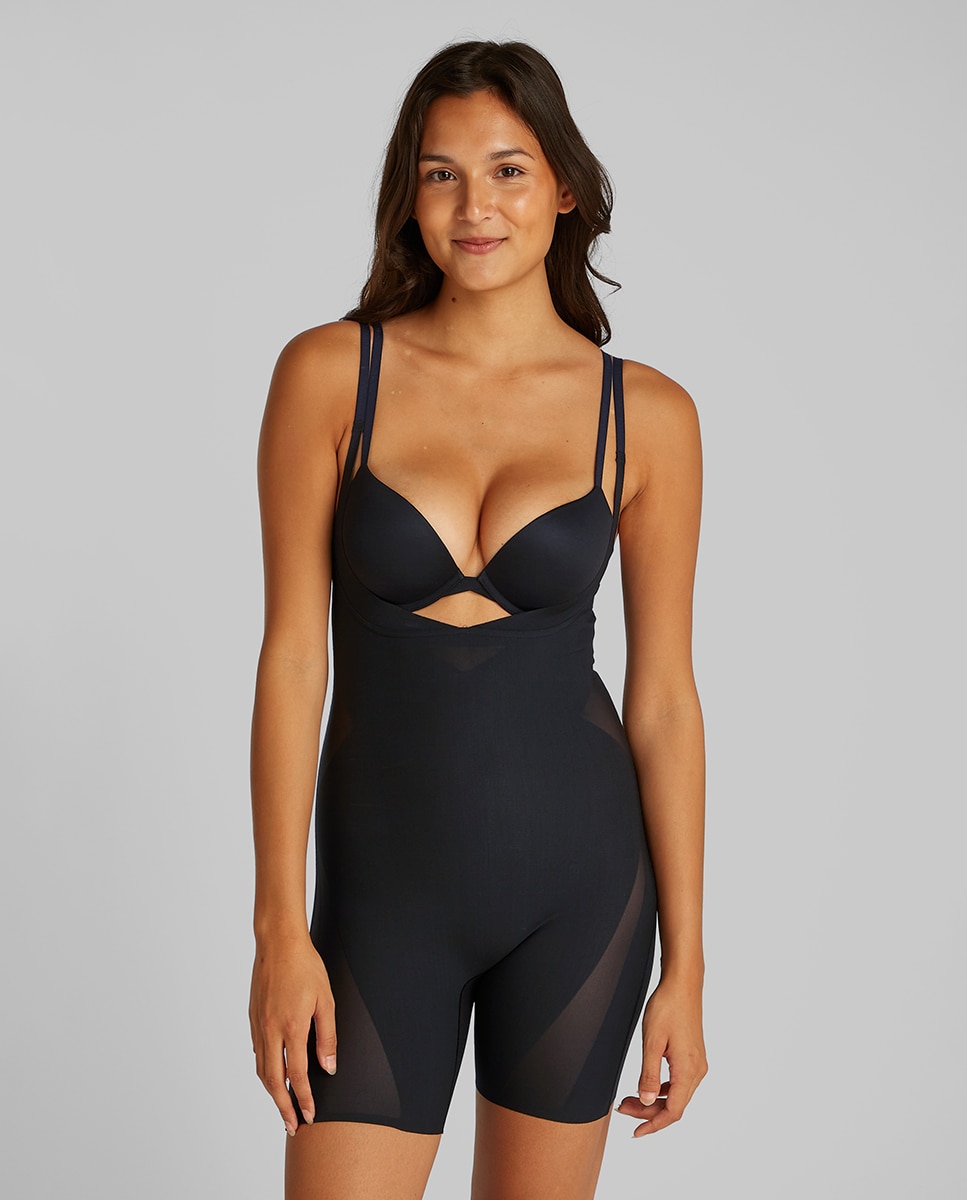 Body com Calções Moldadores Stay Put Mesh Preto-3