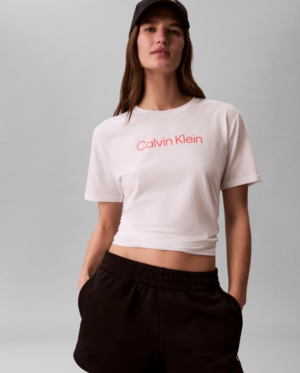 T-shirt de Manga Curta com Logótipo Commuter Branco-2
