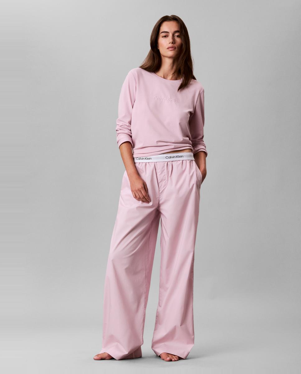 Imagen 0 de Set pijama de camiseta y pantalón Rosa