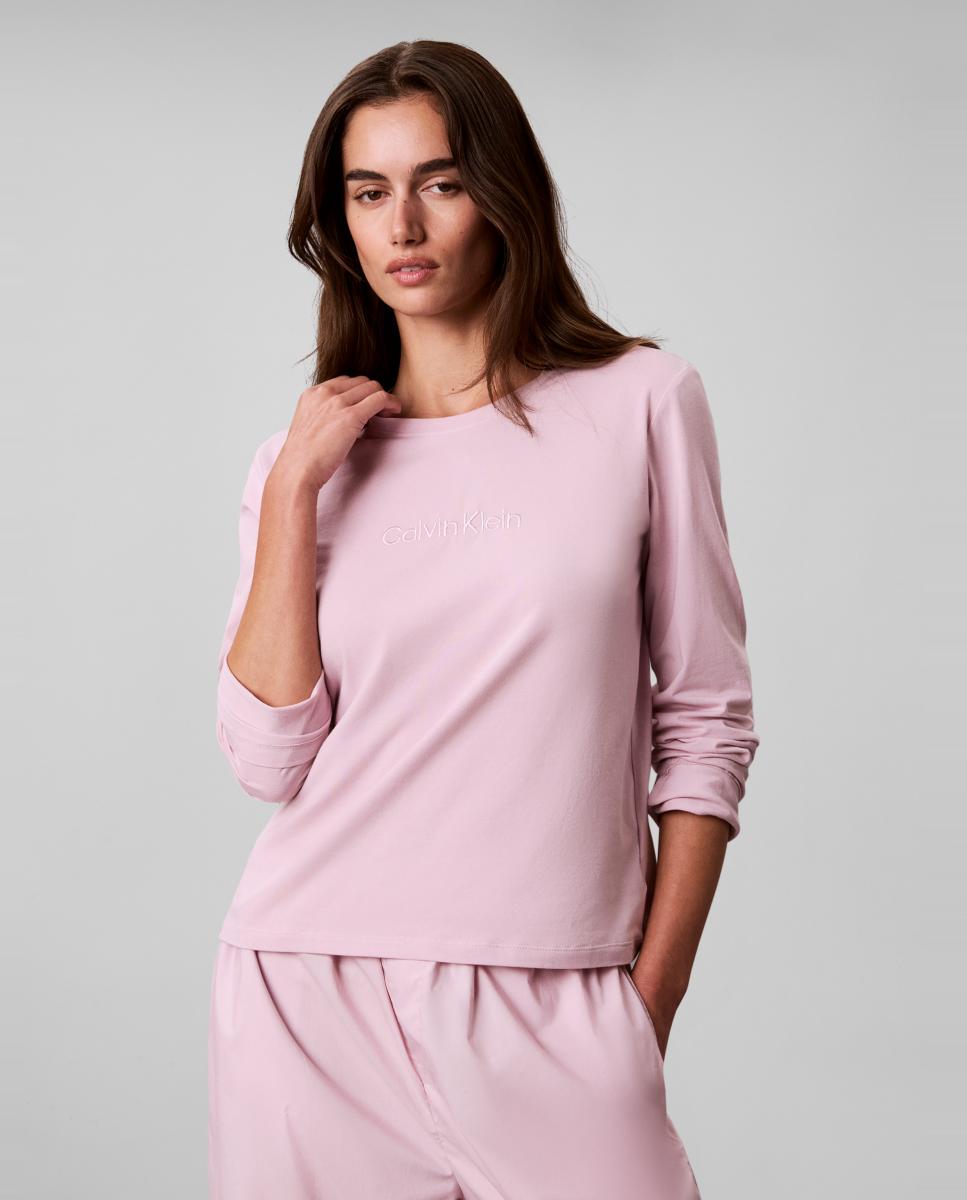 Set pijama de camiseta y pantalón - Calvin Klein - Rosa Rosa-2