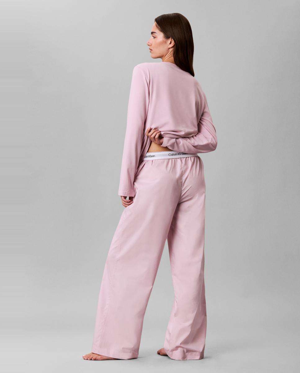 Set pijama de camiseta y pantalón - Calvin Klein - Rosa Rosa-3