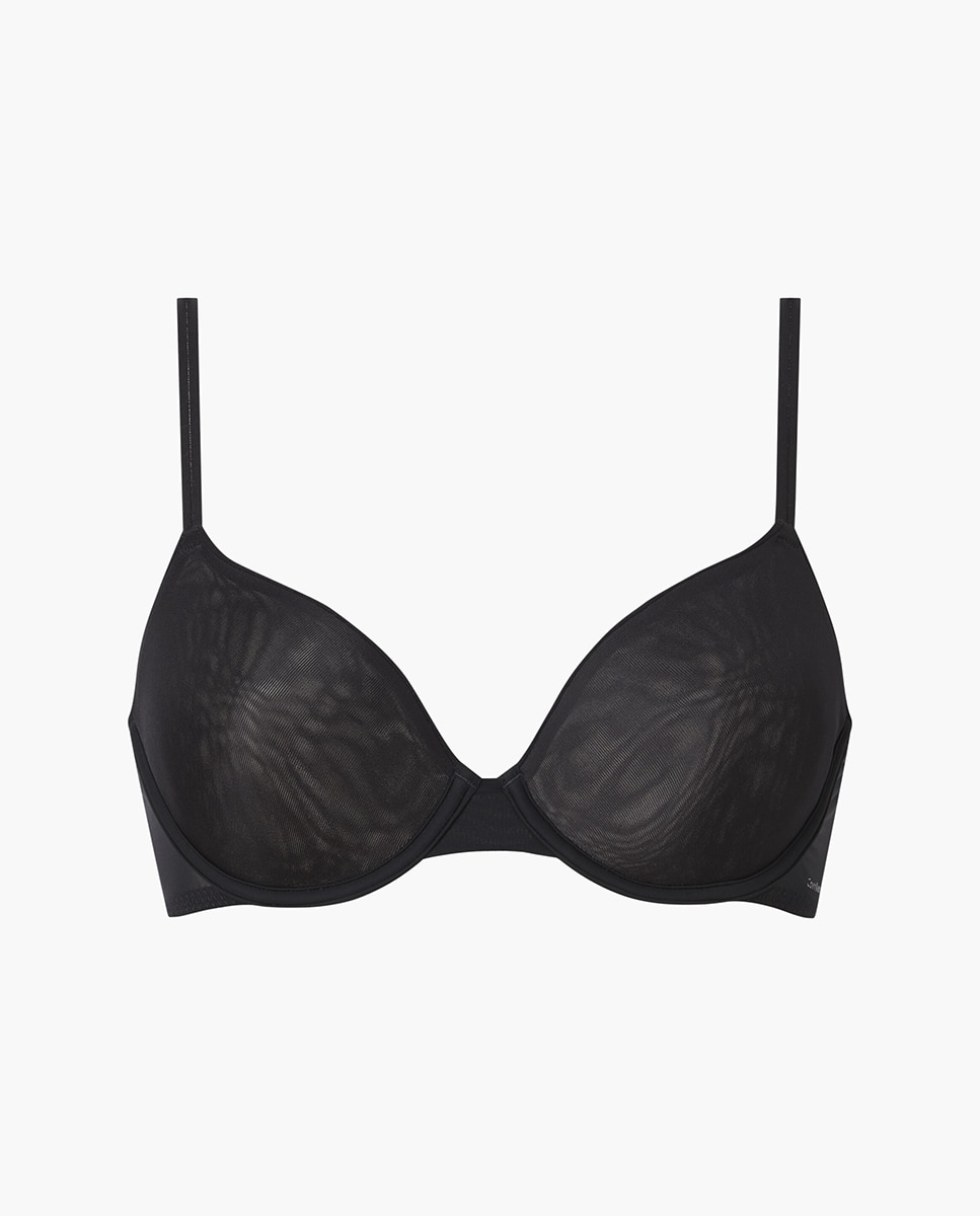 Soutien Clássico com Aros - Sheer Marquisette Preto-5