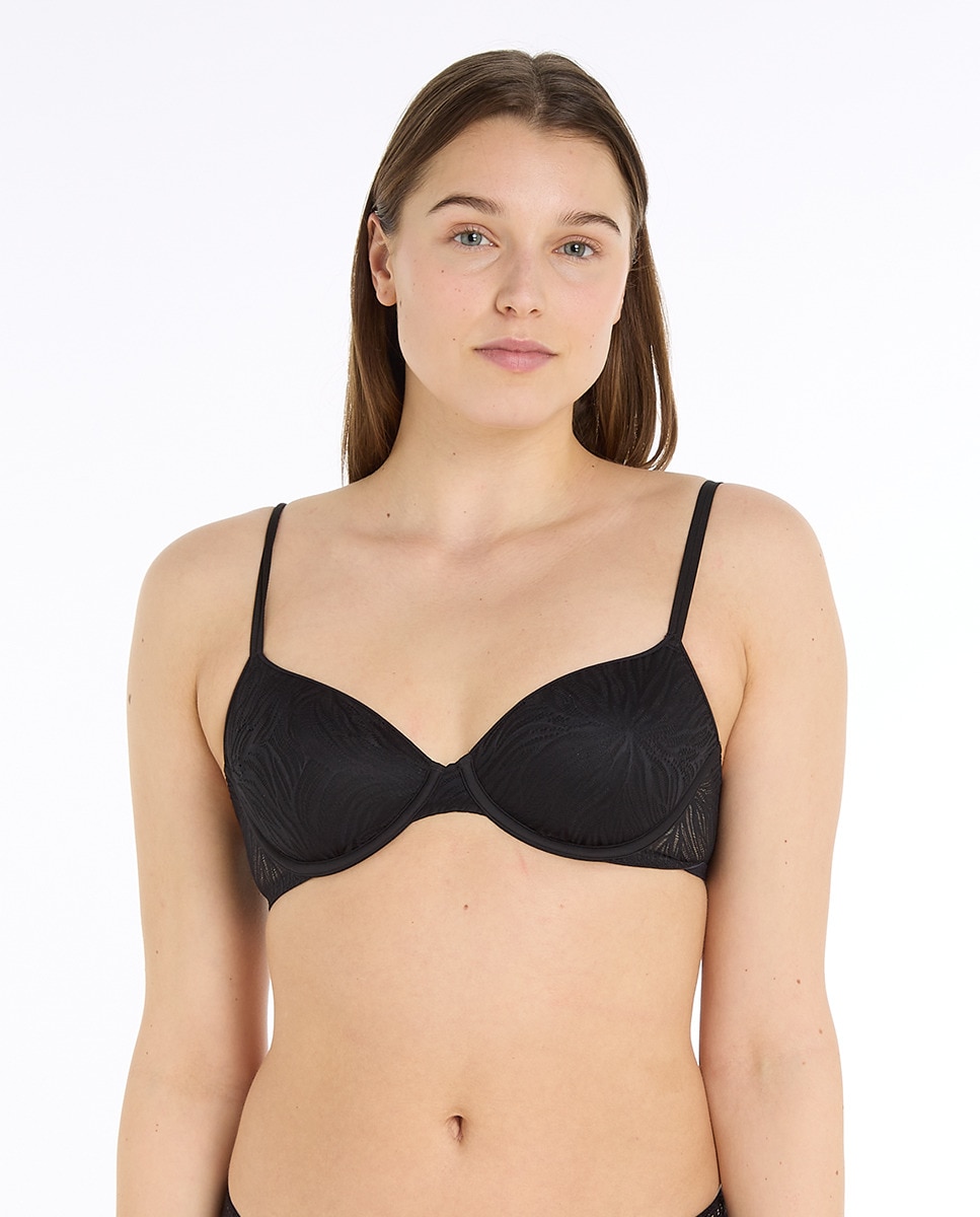 Soutien Clássico com Aros - Sheer Marq Lace Preto-1
