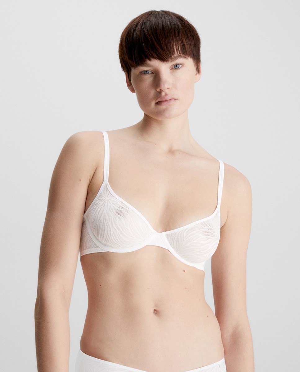 Soutien Clássico com Aros sem Foam - Sheer Marq Lace Branco-1