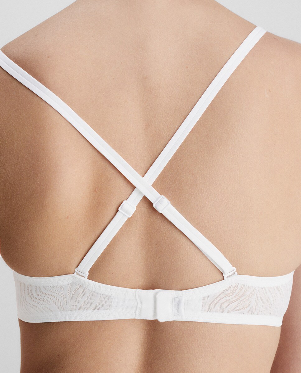 Soutien Clássico com Aros sem Foam - Sheer Marq Lace Branco-3