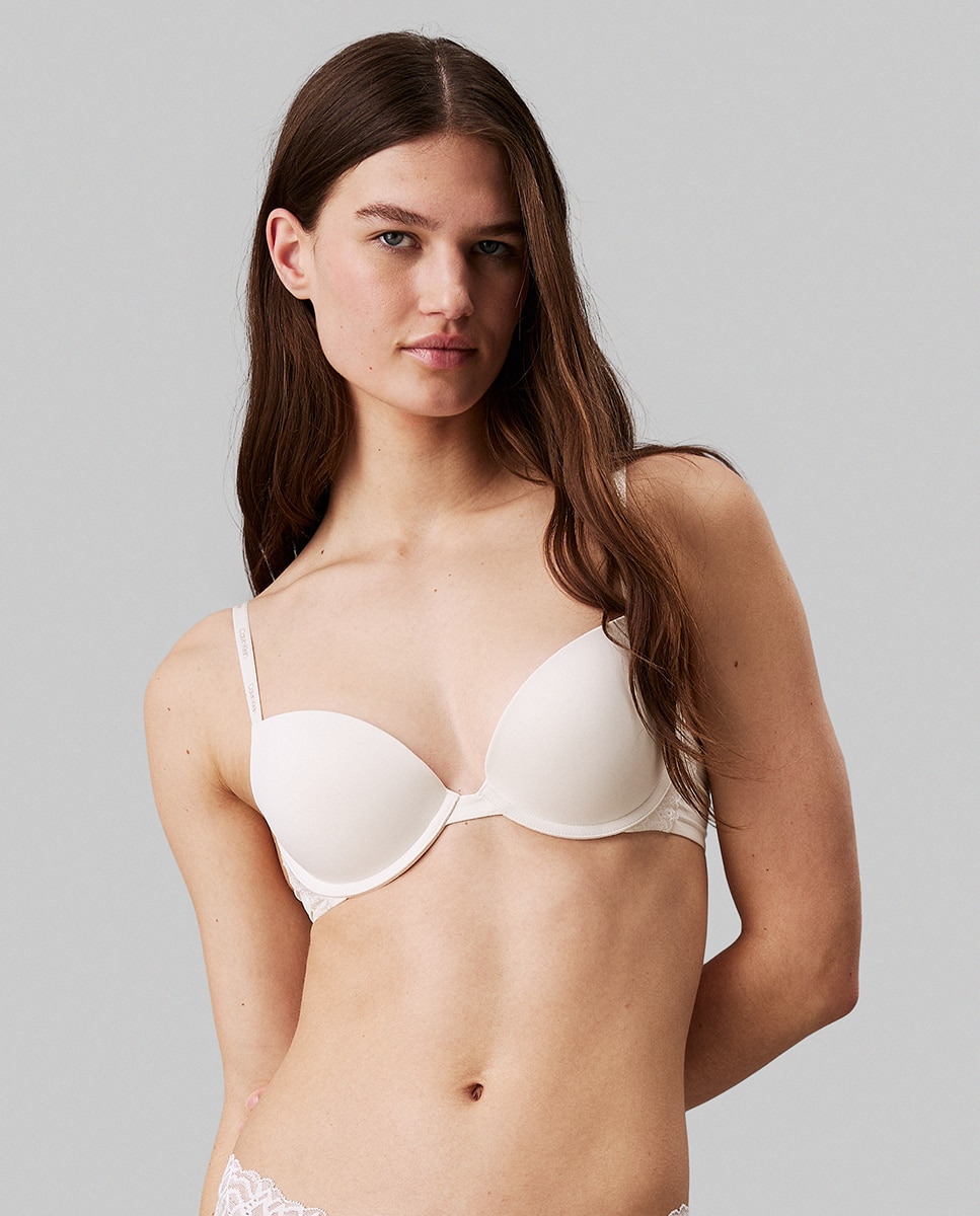 Sujetador escotado con push up - Calvin Klein - Ck Attraction - Beige Beige-1