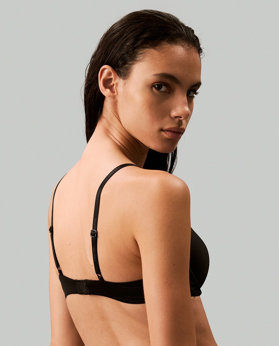 Soutien Decotado com Push-Up - Ck Attraction Preto-2