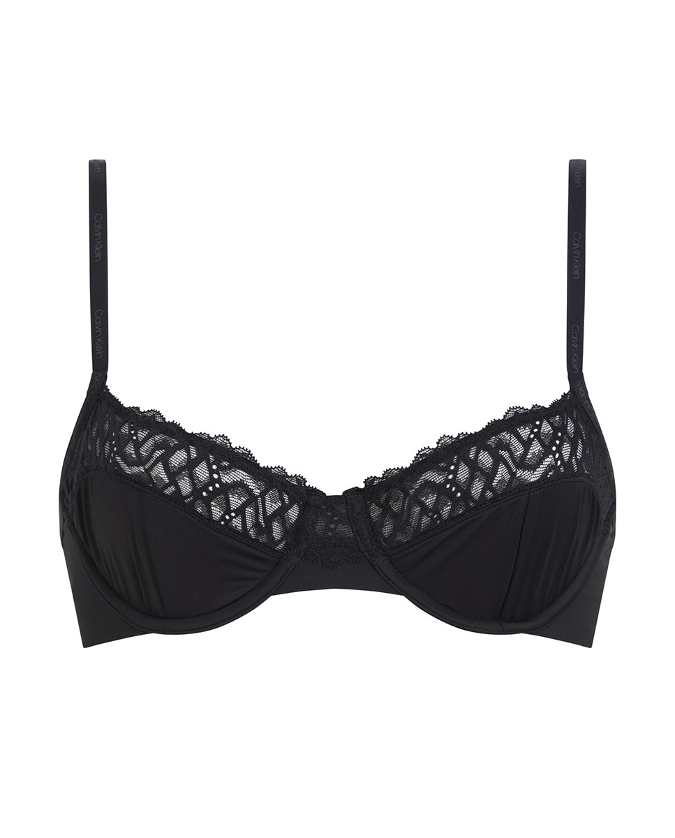 Soutien de Três Peças sem Foam - Ck Attraction Preto-4