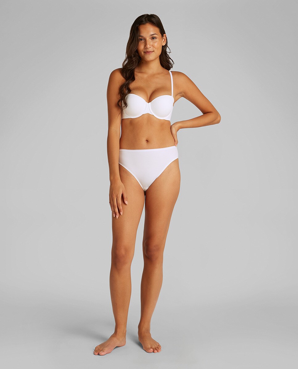 Soutien com Aros e sem Alças Perfectly Fit Branco-4