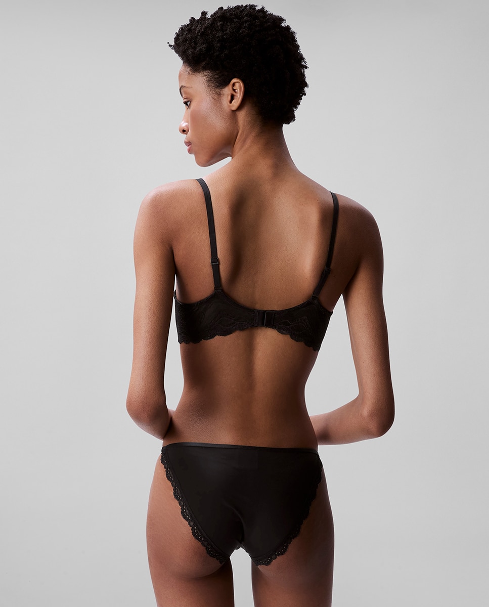 Soutien sem Copa Moldada Sensual Stretch Lace Preto-3