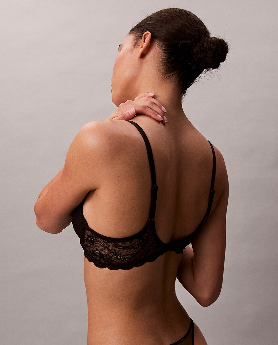 Soutien de Copa Moldada Sensual Stretch Lace Preto-3