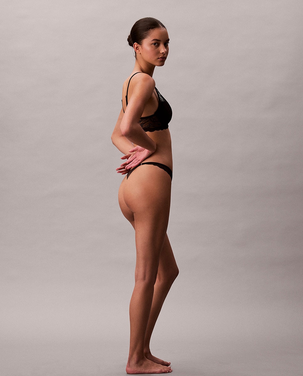 Soutien de Copa Moldada Sensual Stretch Lace Preto-5