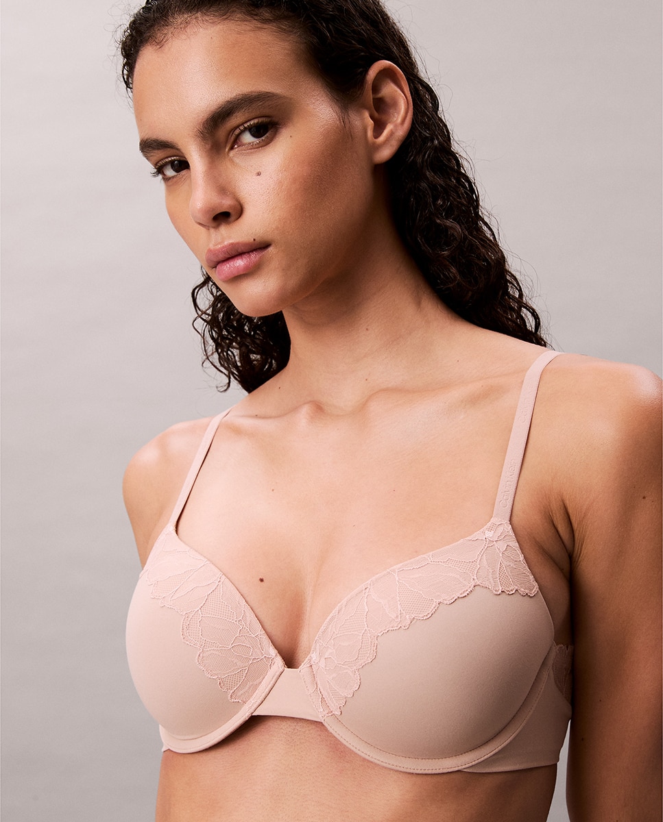 Soutien de Copa Moldada Perfectly Fit Lace Bege-1