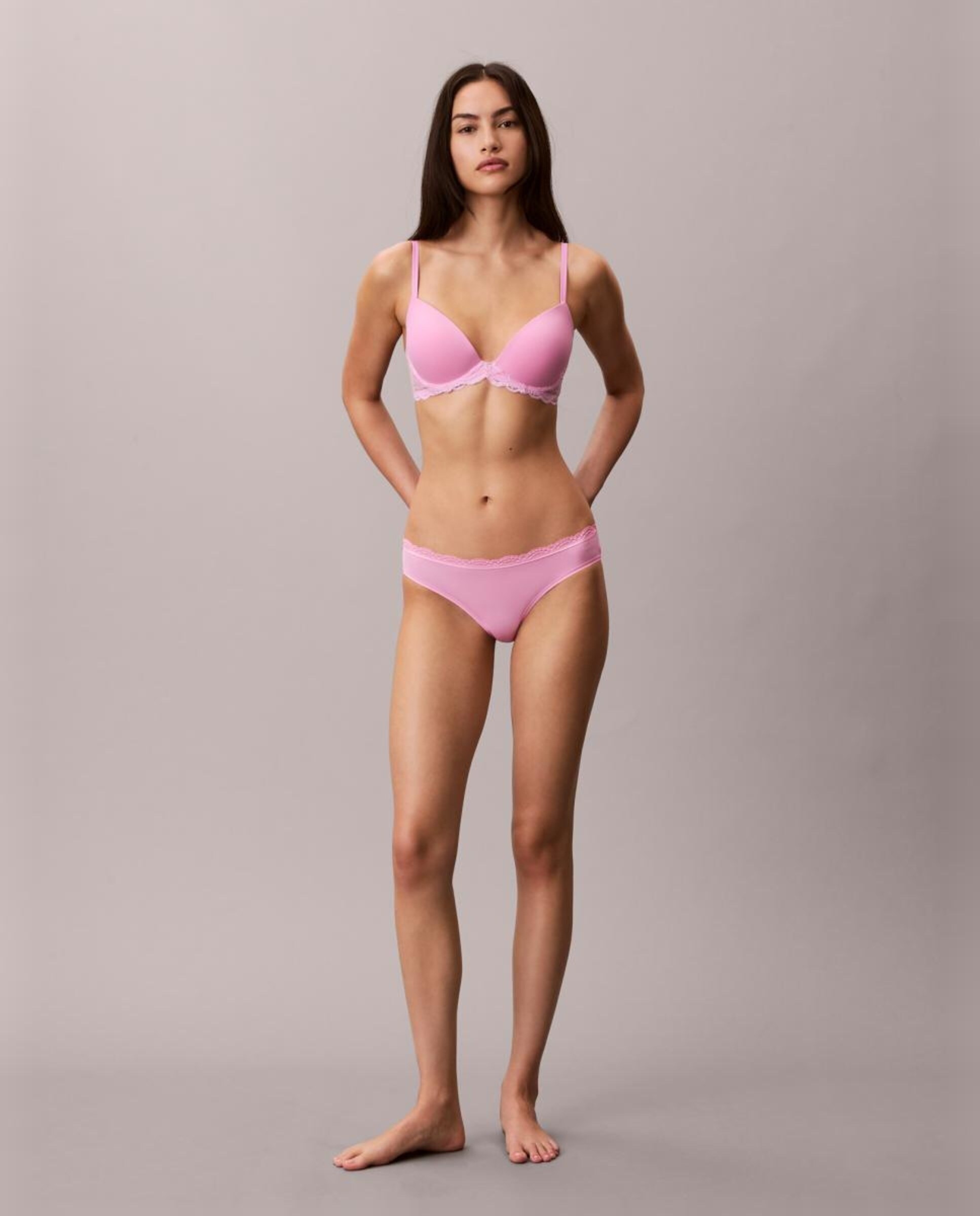 Soutien de Copa Moldada Sensual Stretch Lace Rosa-5