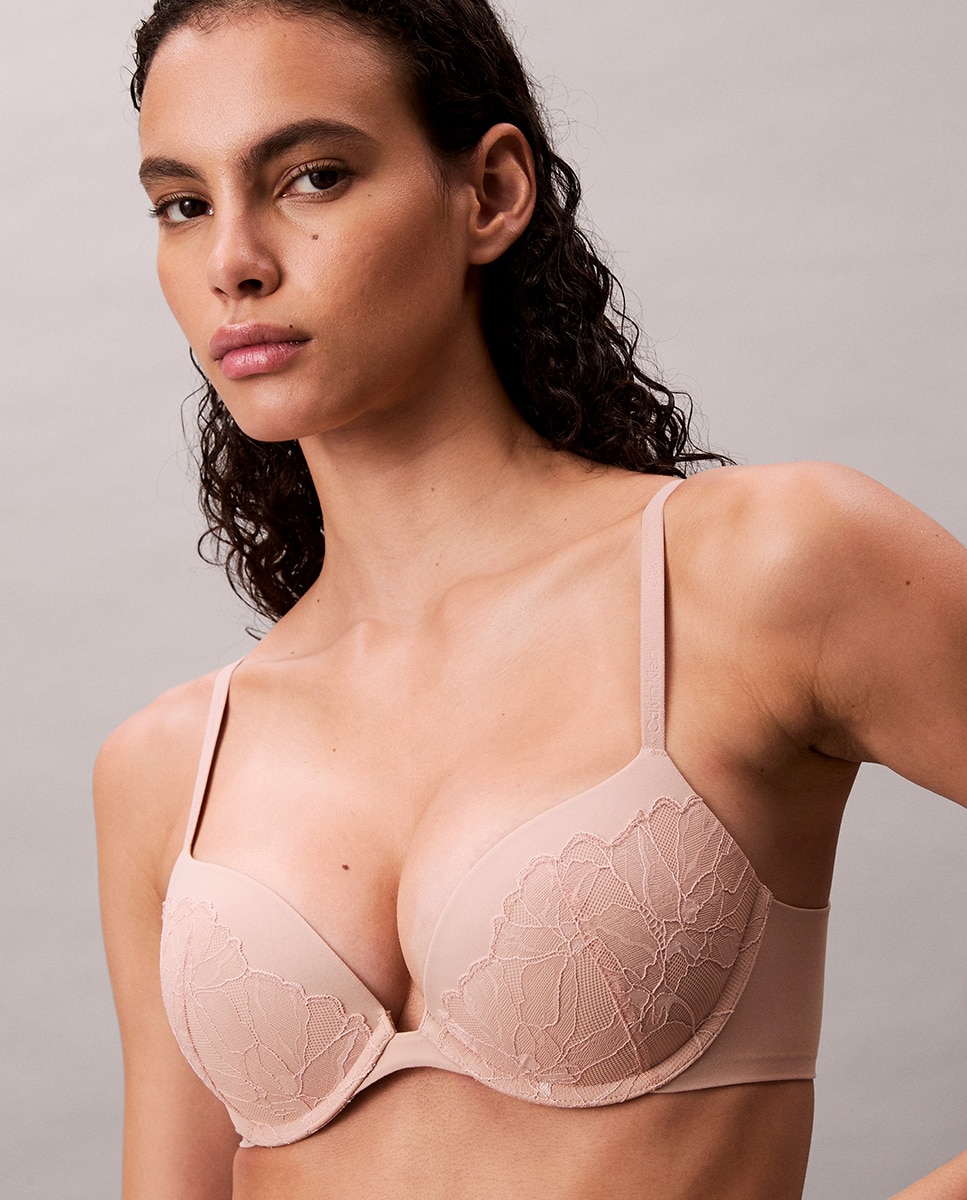 Soutien com Push-Up Perfectly Fit Lace Bege-1