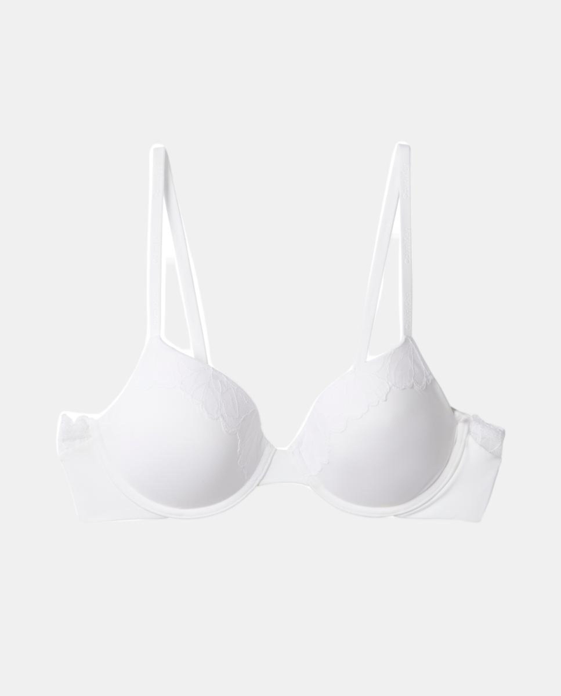 Soutien com Aro e Copa Moldada Perfectly Fit Lace Branco-5