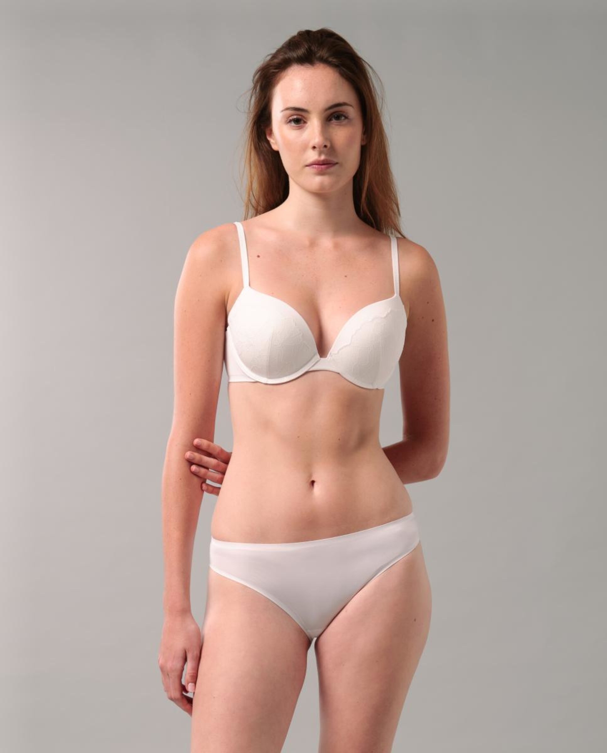 Soutien Decotado com Push-Up Perfectly Fit Lace Branco-7