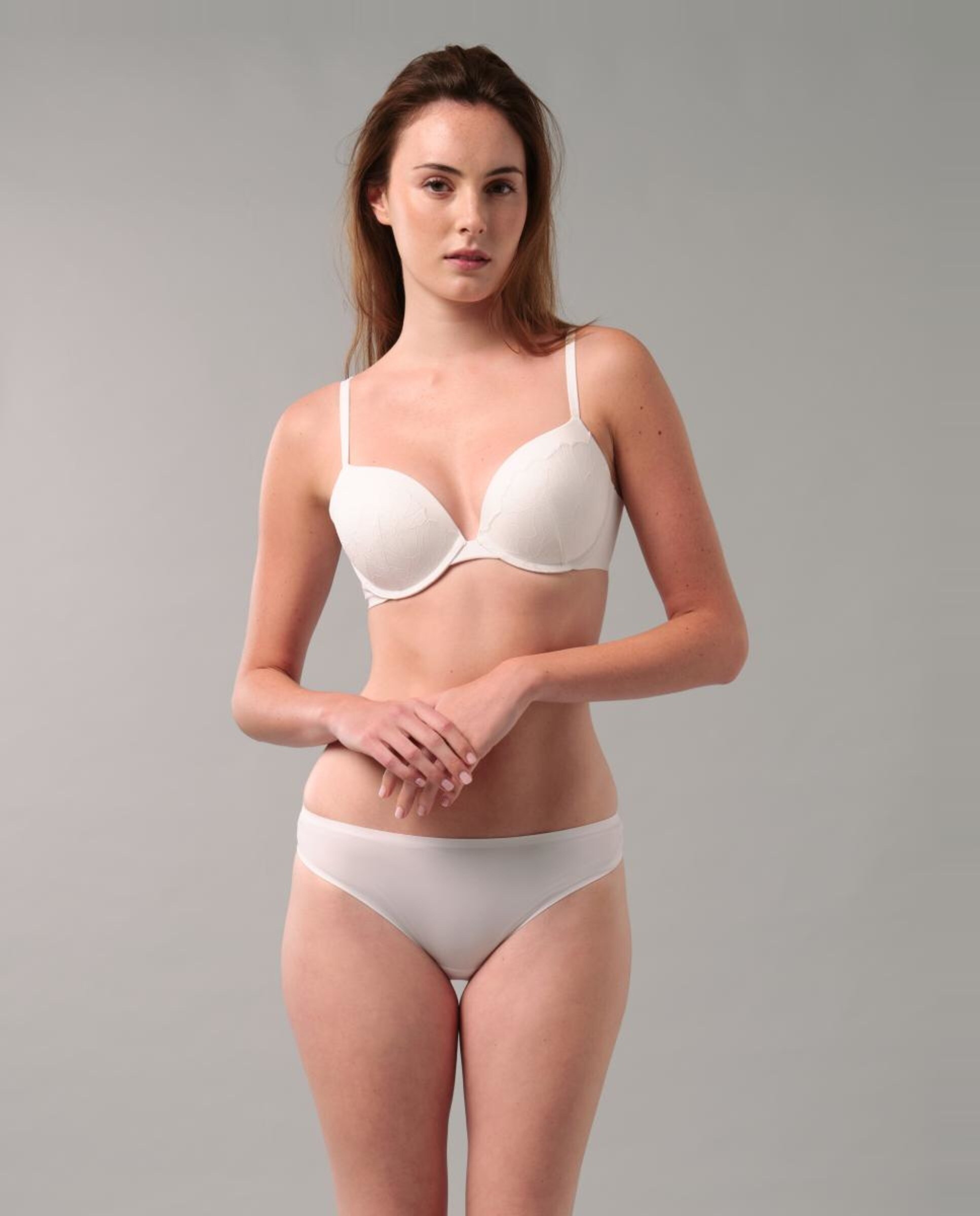 Soutien Decotado com Push-Up Perfectly Fit Lace Branco-3