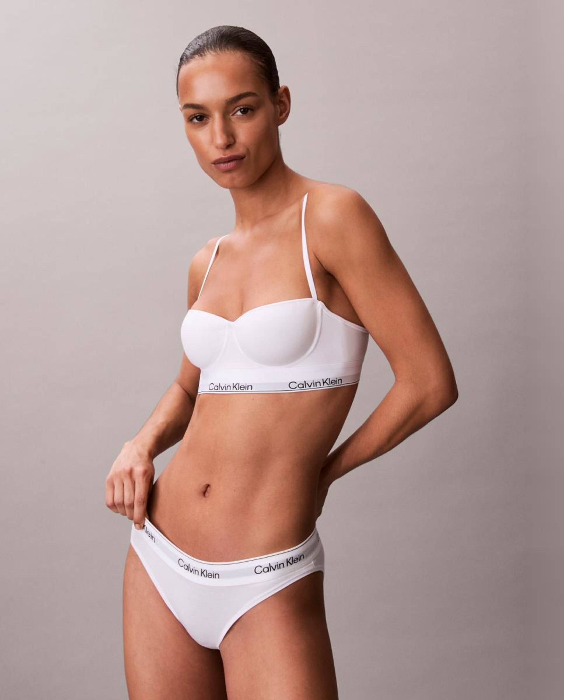Soutien Balconette de Copa Moldada Icon Cotton Modal Branco-2
