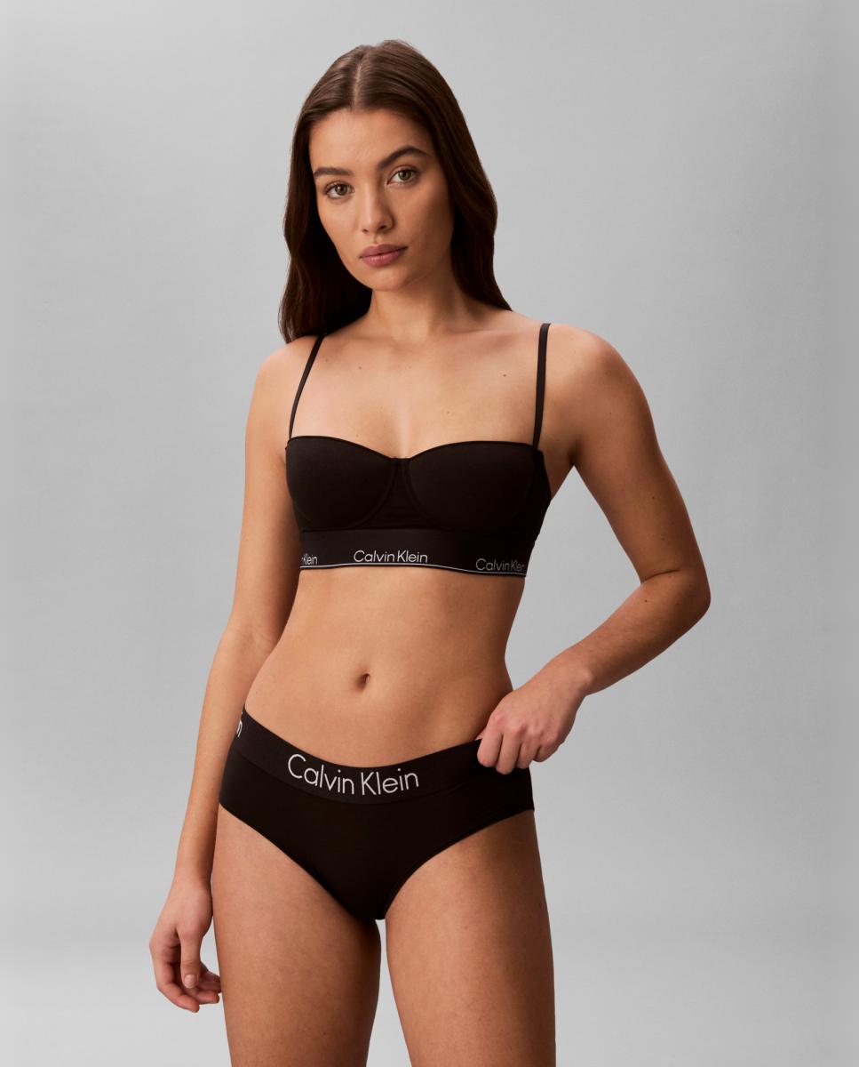 Soutien Balconette de Copa Moldada Icon Cotton Modal Preto-2
