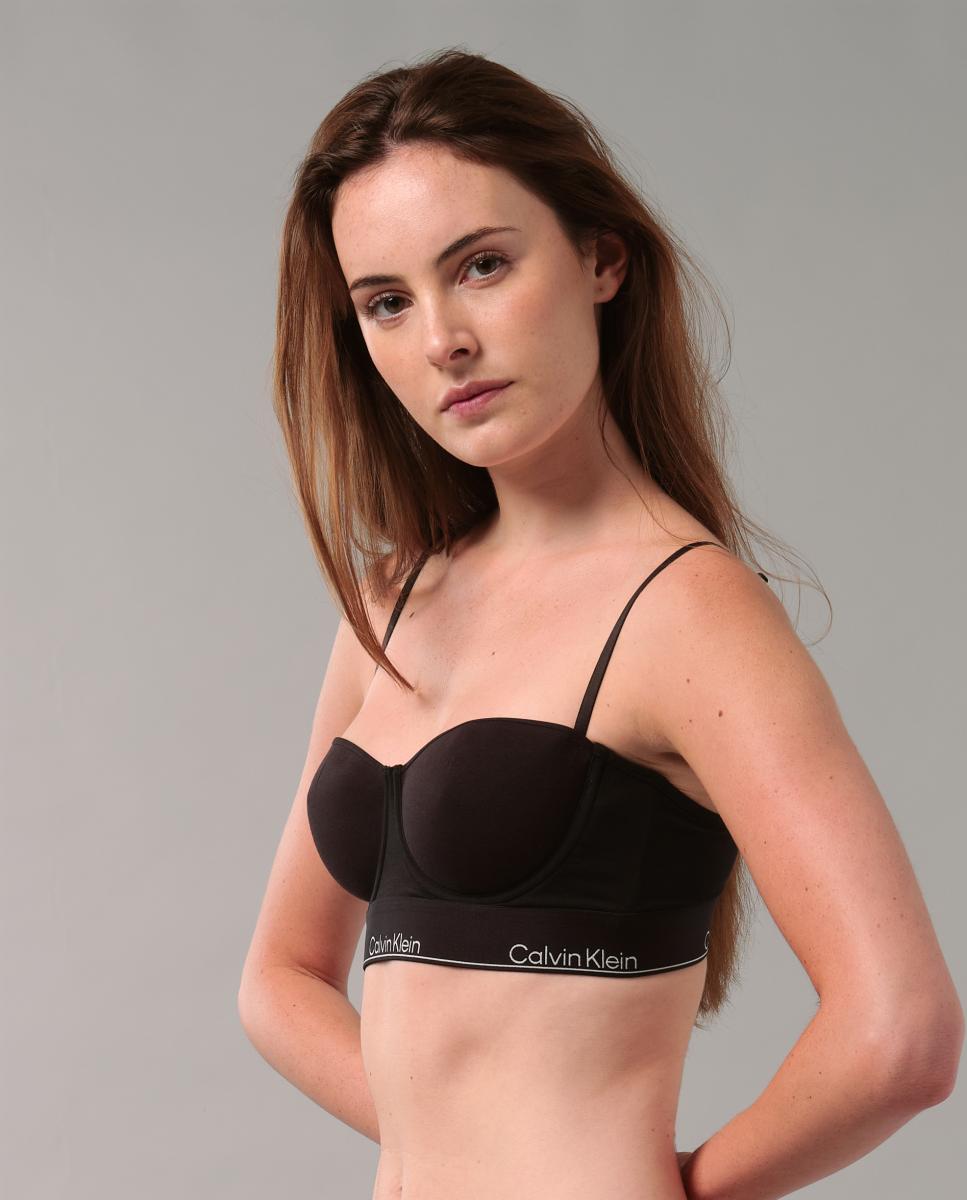 Soutien Balconette de Copa Moldada Icon Cotton Modal Preto-4