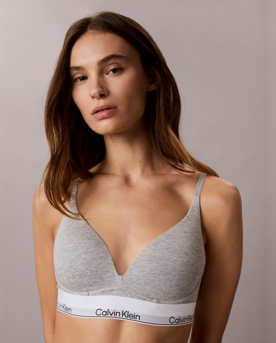 Sujetador push-up - Calvin Klein - Gris Gris-1